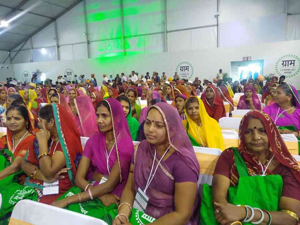 Women attending the Global Rajasthan Agritech Meet