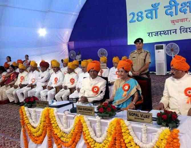 à¤°à¤¾à¤œà¤¸à¥à¤¥à¤¾à¤¨ à¤µà¤¿à¤¶à¥à¤µà¤µà¤¿à¤¦à¥à¤¯à¤¾à¤²à¤¯ à¤•à¤¾ 28à¤µà¤¾à¤ à¤¦à¥€à¤•à¥à¤·à¤¾à¤‚à¤¤ à¤¸à¤®à¤¾à¤°à¥‹à¤¹