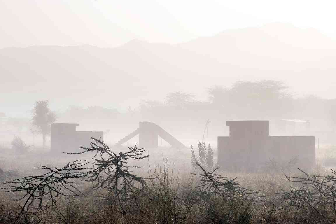 Misty morning in Rajasthan
