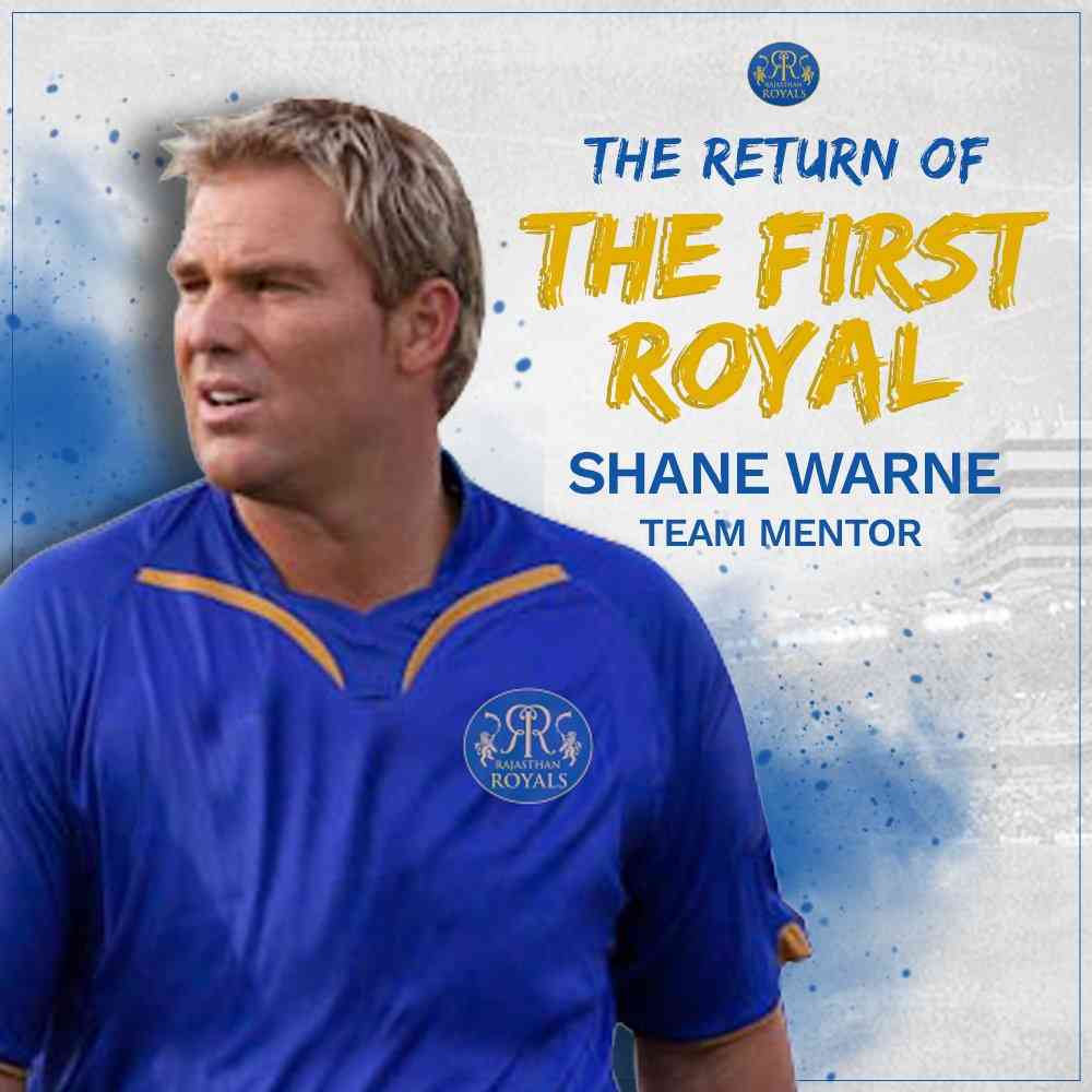 Shane Warne, Mentor, Rajasthan Royals
