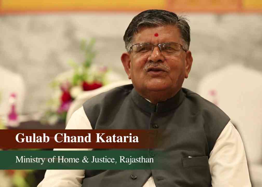 Home Minister of Rajasthan, Gulab Chand Kataria