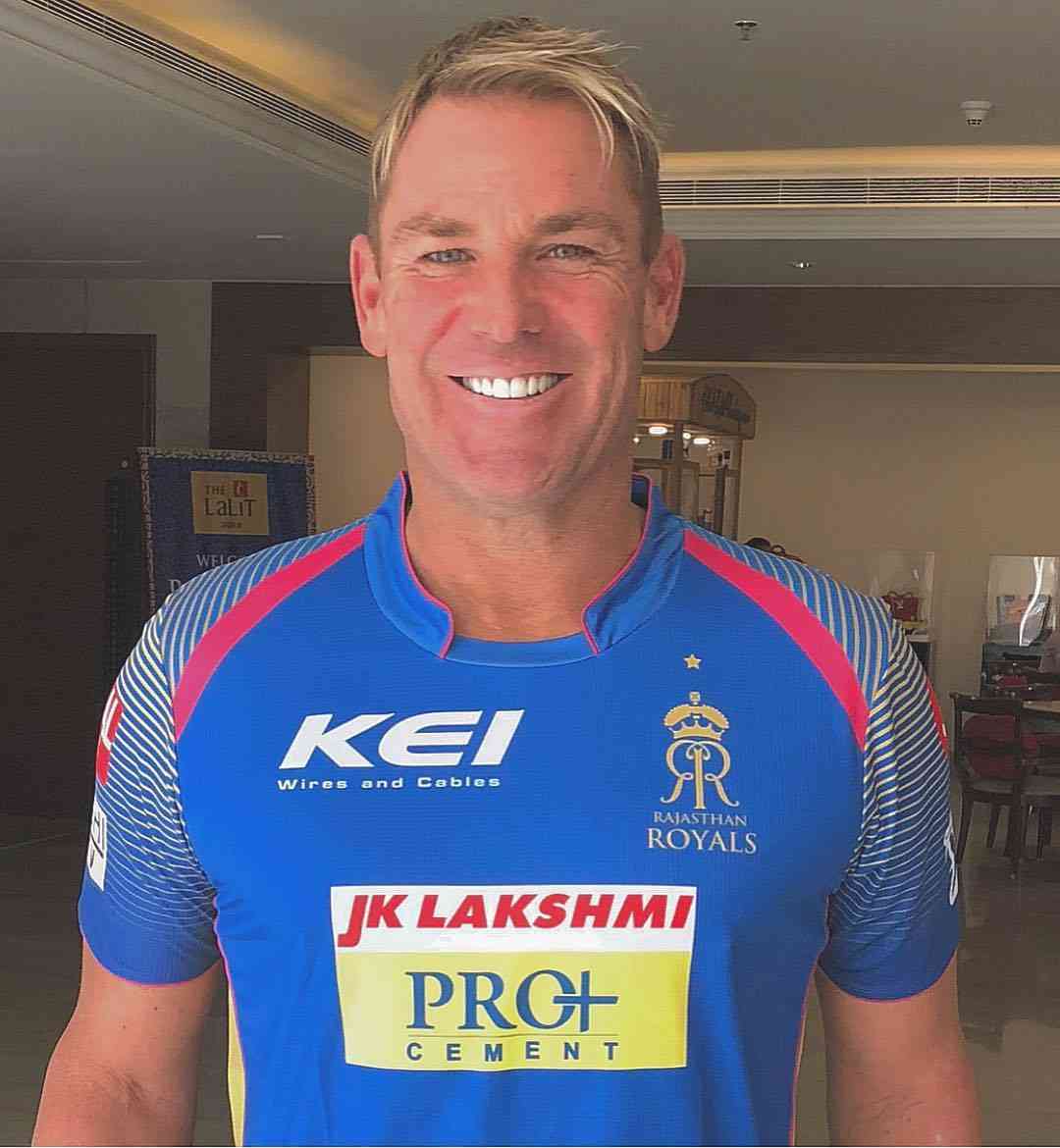 rajasthan royal new jersey mentor shane warne