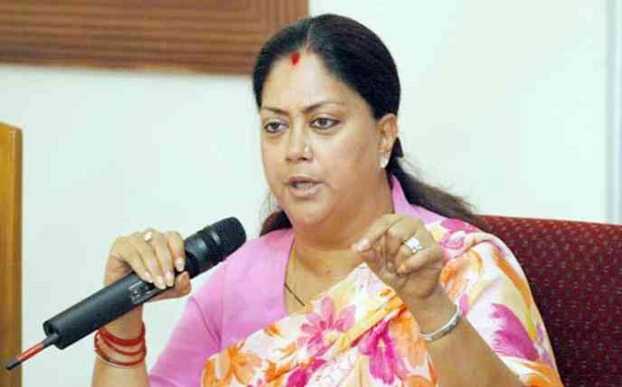 CM Vasundhara Raje, Rajasthan