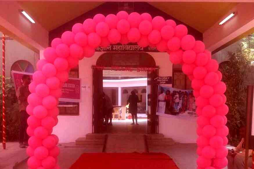 Pink Polling Booth for female voters