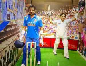 MS Dhoni in Jaipur Wax Museum