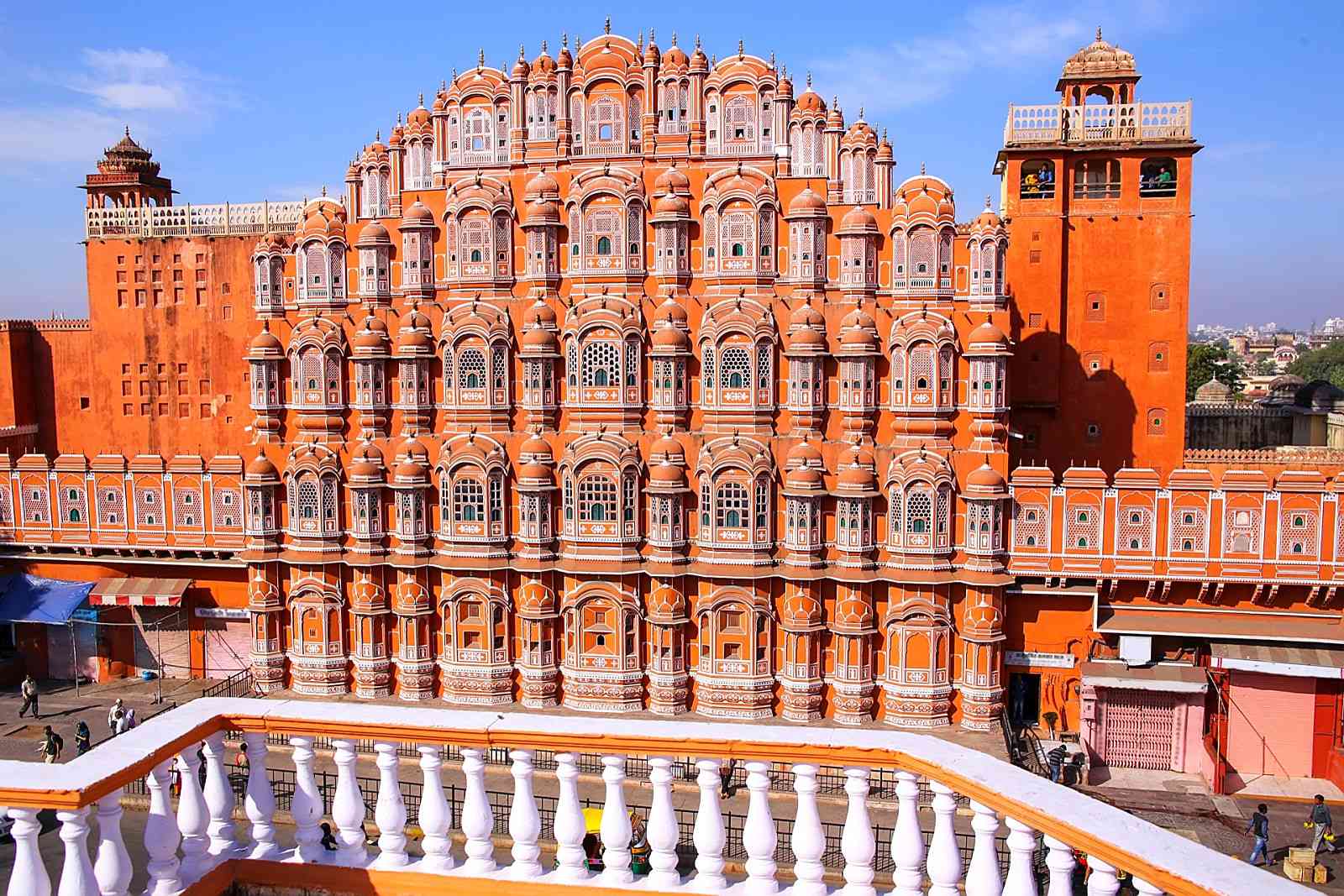 Rajasthani Pink sandstone of UAE Temple