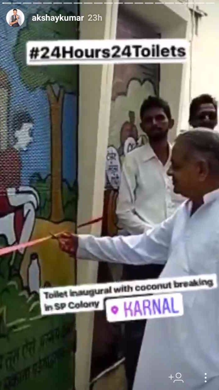 #AkshayKumar #ToiletEkPremKatha #24Hours24Toilets #Karnal #Haryana