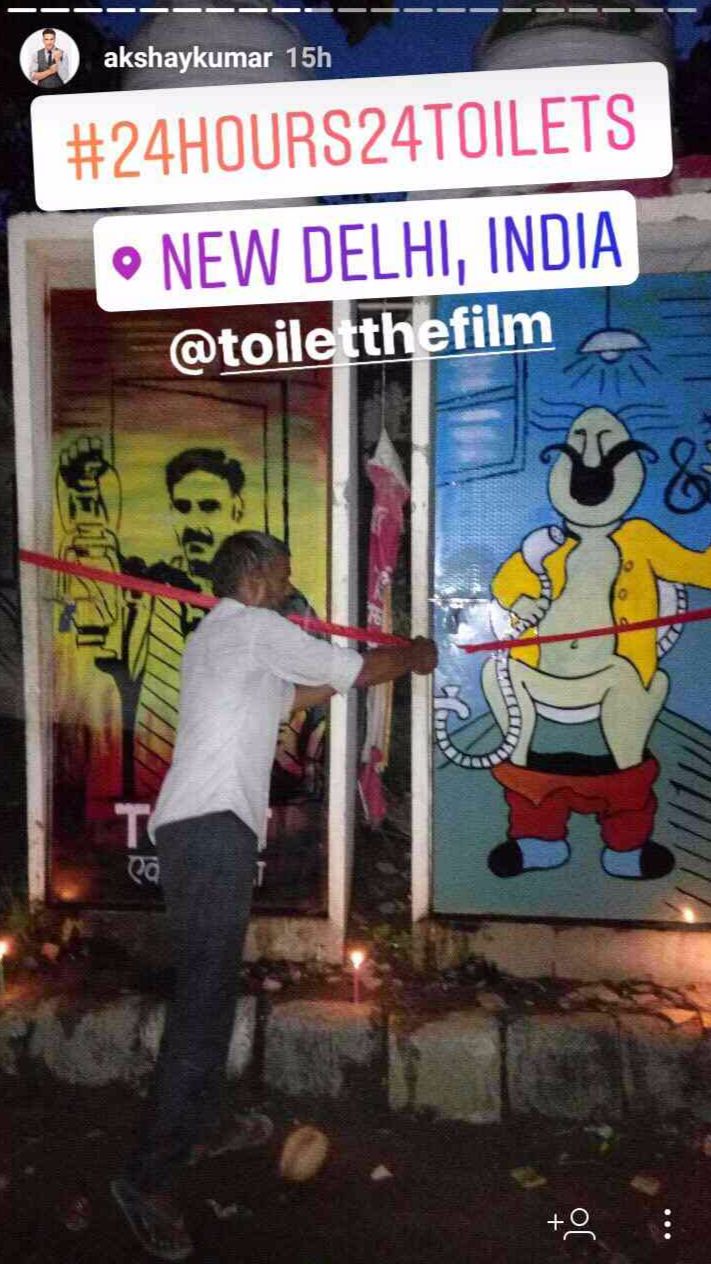 #AkshayKumar #ToiletEkPremKatha #24Hours24Toilets #NewDelhi