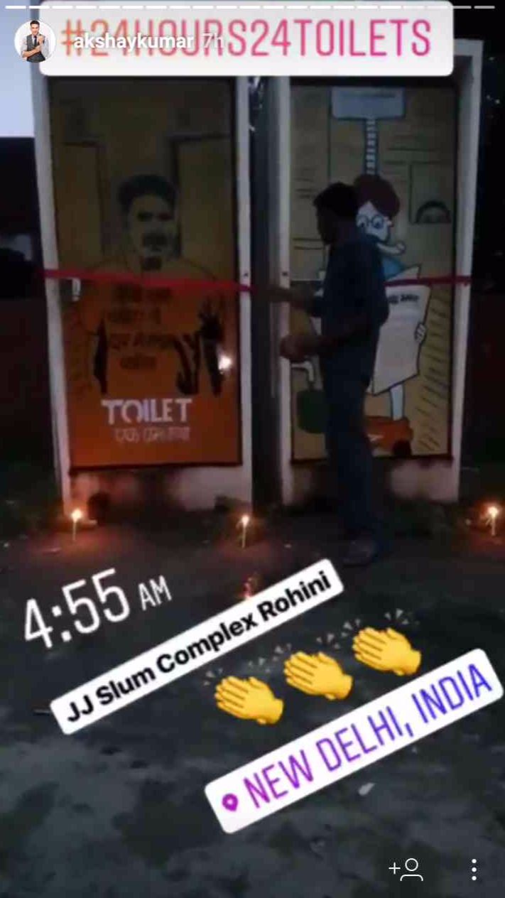 #AkshayKumar #ToiletEkPremKatha #24Hours24Toilets #Rohini #NewDelhi