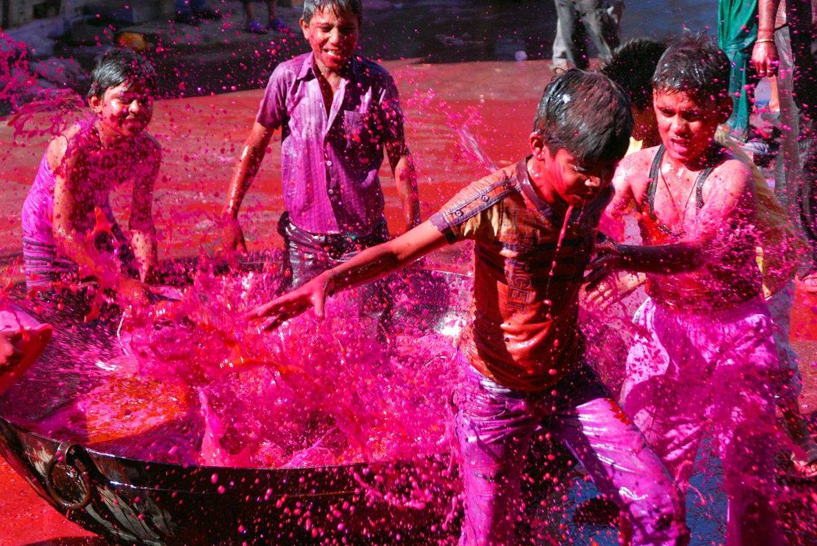 Children holi jodhpur