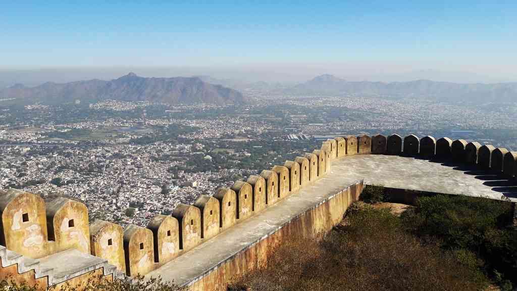 bird's eye view of Ajmer city from Taragarh Fort