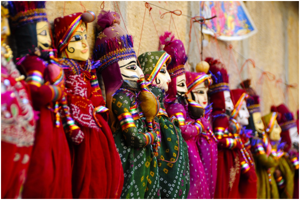 Rajasthani wooden marionettes