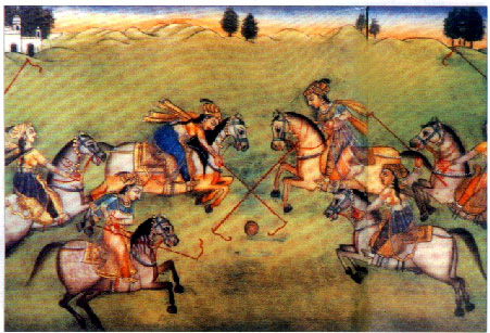 Rajput Princesses playing Chougan Polo