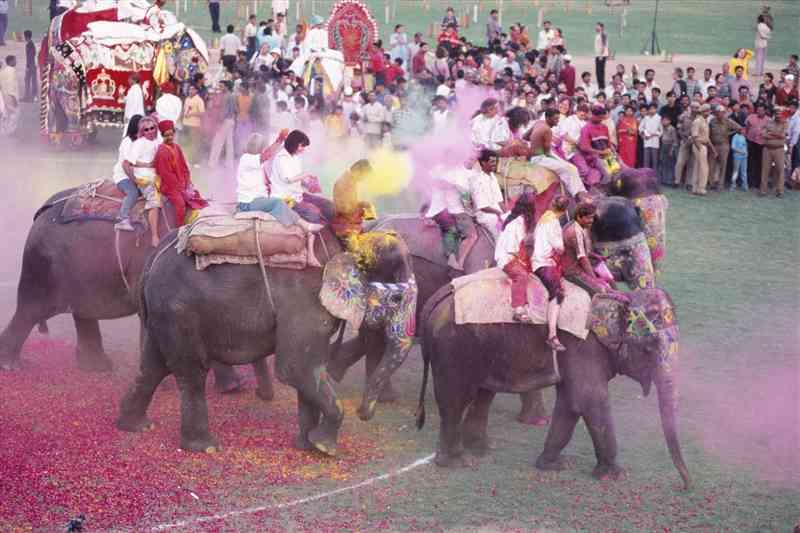 Elephant Holi (EleHoli Fest) in Jaipur