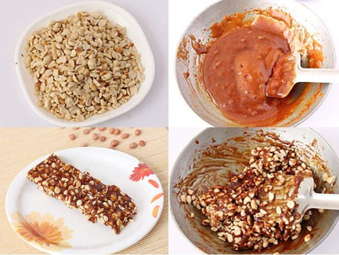 Mungfali Chikki recipe