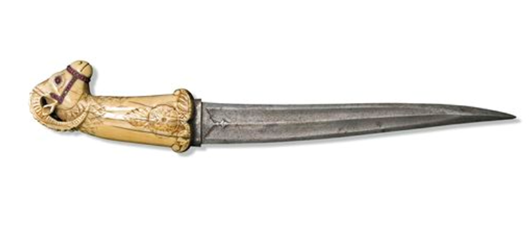 ivory carved dagger handle