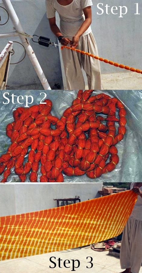 tie and dye process