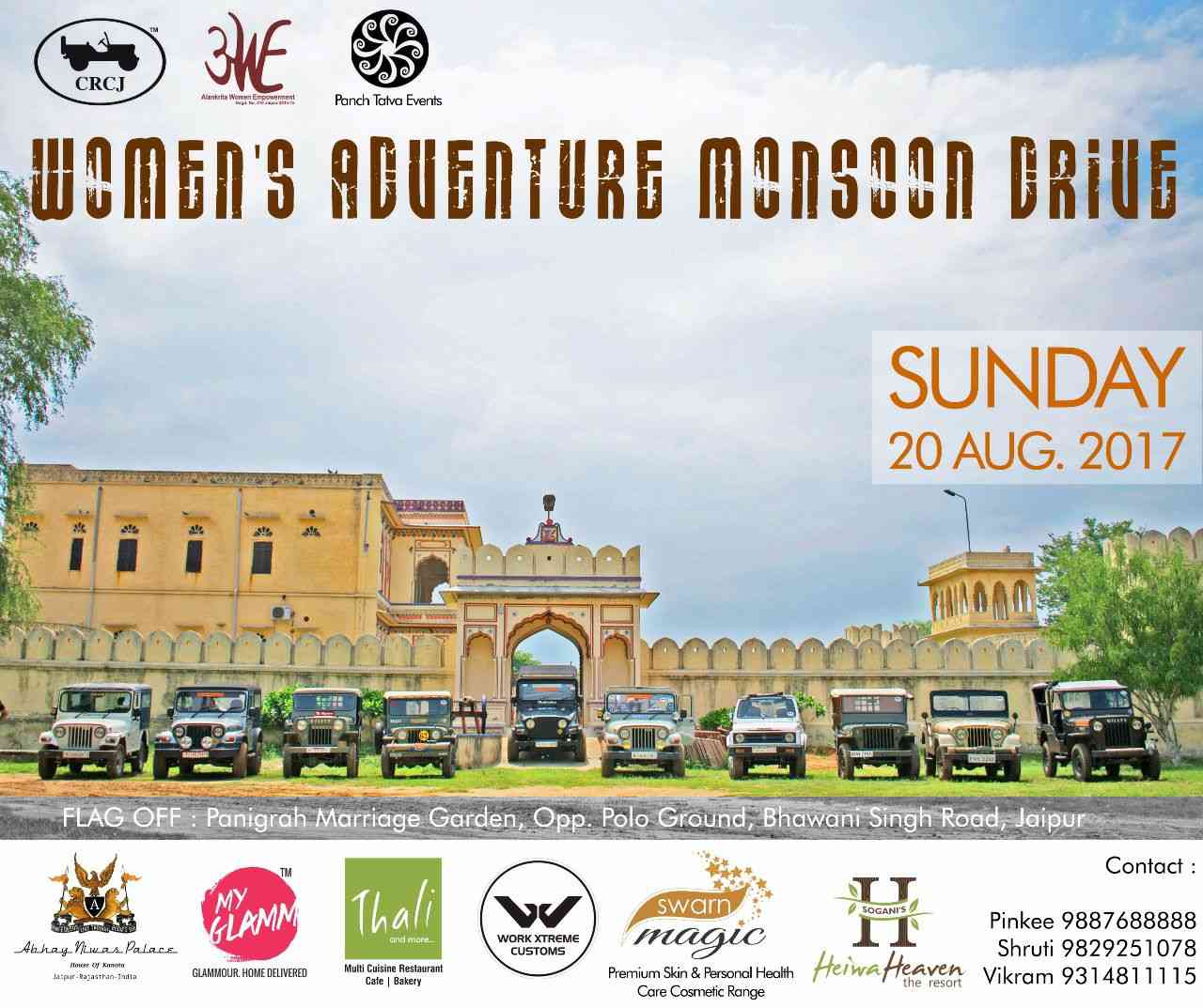 #WomensAdventureMonsoonDrive #AlankritaWomenEmpowerment #ClubRajputanaClassicJeeps #PanchTatva