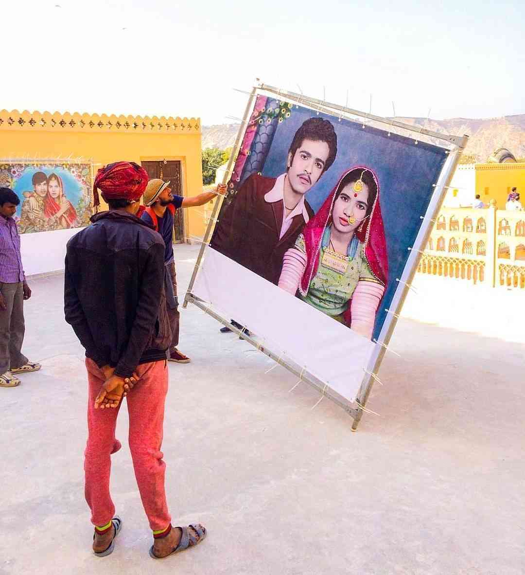 #JaipurPhoto installations in progress